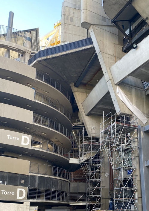 andamio Estadio Santiago Bernabéu